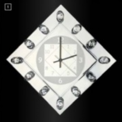 Wanduhr 13K/WV 41 chrom Часы