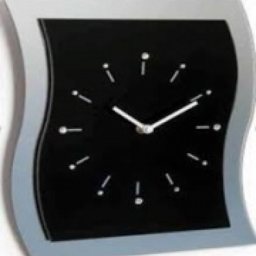 Wanduhr 13K/WV 32 schwarz/Strass часы