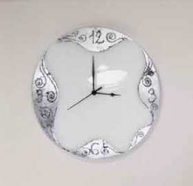 Wanduhr 13-383 Dekor-silber Часы