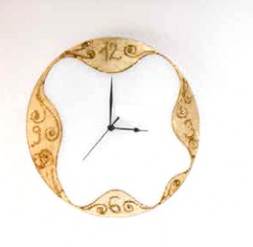 Wanduhr 13-383 Dekor-gold Часы
